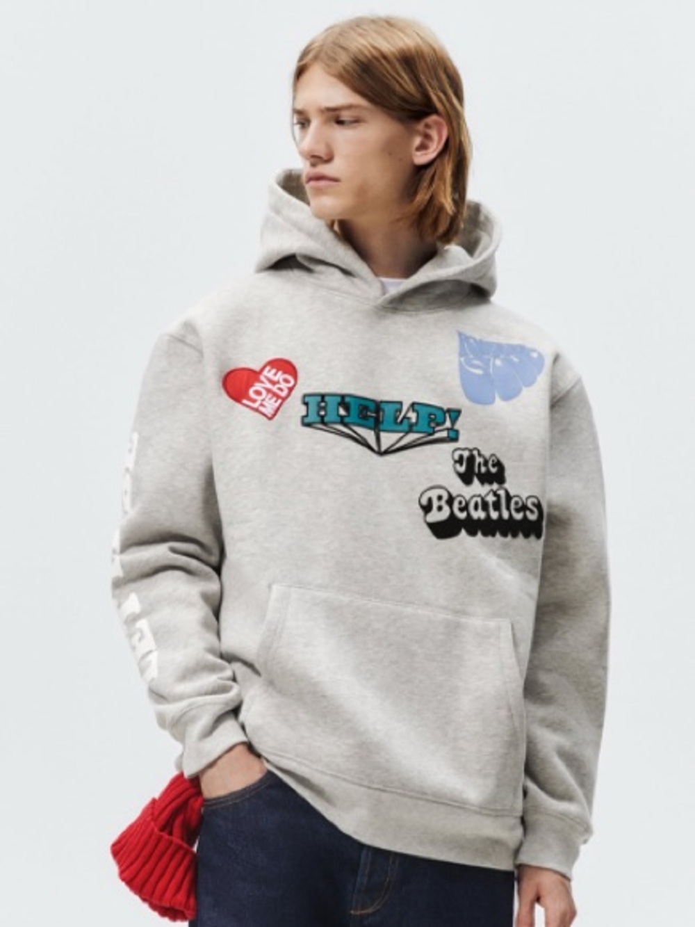 Zara The Beatles Hooded Sweatshirt Hoodie size small